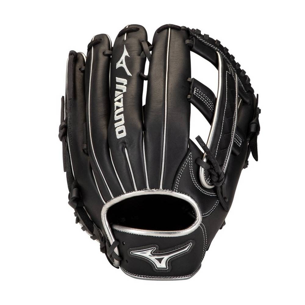 Mens Mizuno MVP Prime SE Slowpitch 12.5" Softball Gloves Black/Silver Philippines (SAHOXY401)